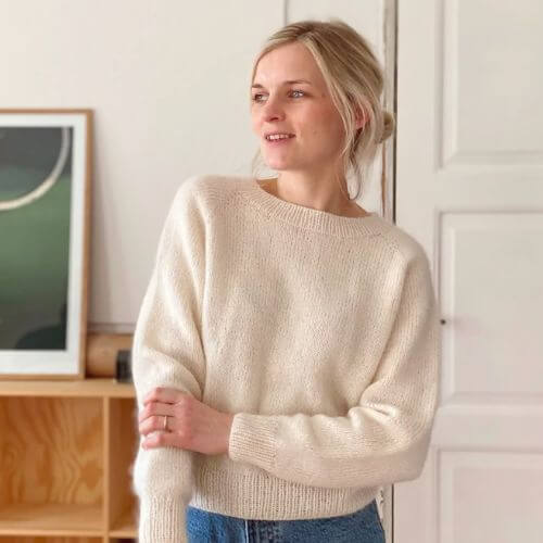 No Frills Sweater Knitting Pattern - PetiteKnit-Pattern-Wild and Woolly Yarns