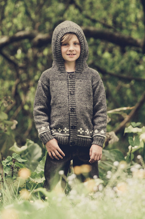 Noughts and Crosses Hoodie Knitting Pattern - 8PLy (LF11)-Pattern-Wild and Woolly Yarns