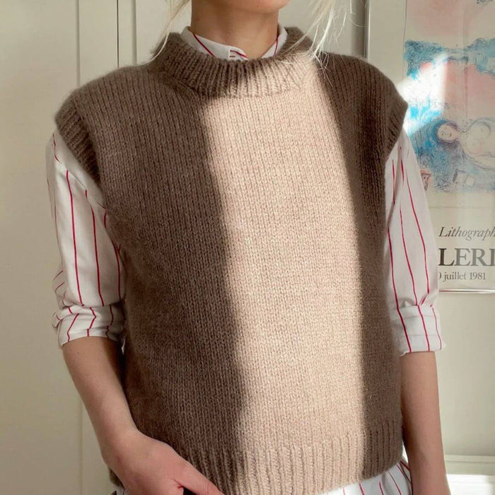 Novice Slipover Knitting Pattern - PetiteKnit-Pattern-Wild and Woolly Yarns