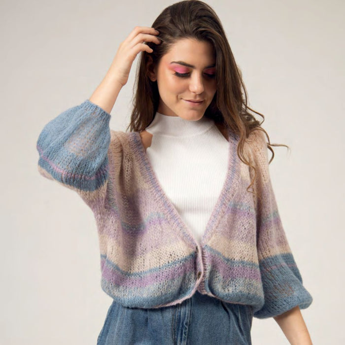 Oriana Cardigan Knitting Pattern-Pattern-Wild and Woolly Yarns