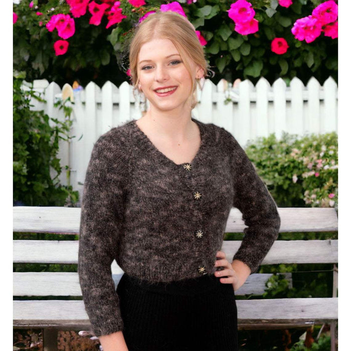 Oversized Cropped Jacket Knitting Pattern (N1595)-Pattern-Wild and Woolly Yarns