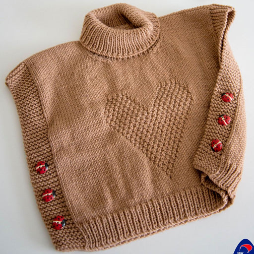 Poncho & Hat Knitting Pattern (K498)-Pattern-Wild and Woolly Yarns