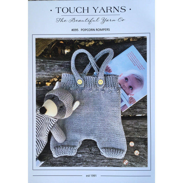 Popcorn Rompers Knitting Pattern #095-Pattern-Wild and Woolly Yarns