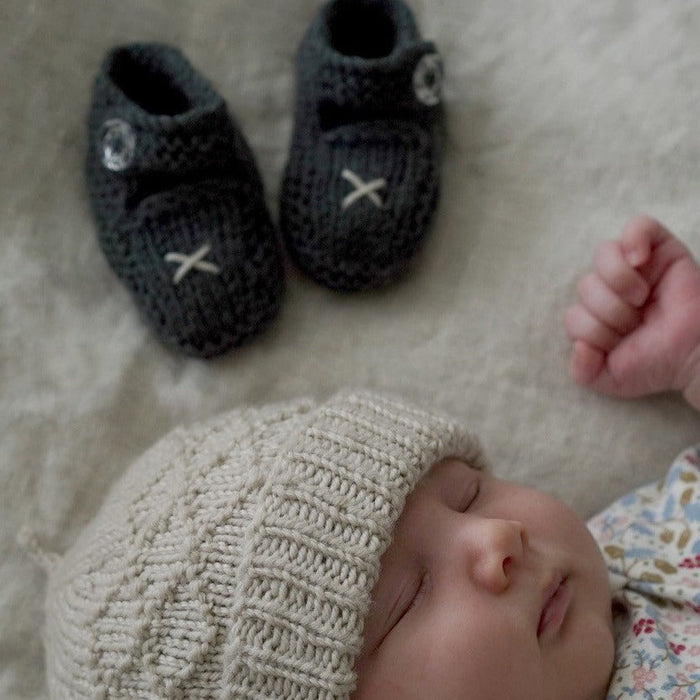 Princess Maud Hat & Shoes Knitting Pattern - 8Ply (BC76)-Pattern-Wild and Woolly Yarns