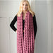 Puffed Rib Scarf in Chaska Arawi Super Chunky, easy knitting pattern example.