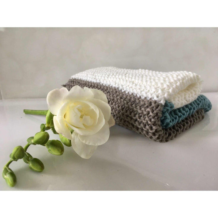Pure and Simple Organic Face Cloths - Pattern-Pattern-Wild and Woolly Yarns