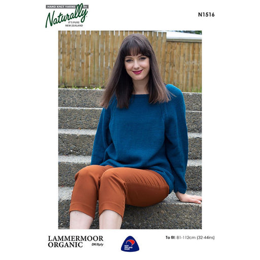 Raglan Jumper Knitting Pattern (N1516)-Pattern-Wild and Woolly Yarns