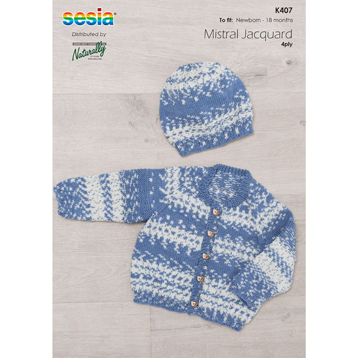 Raglan Sweater & Hat Knitting Pattern (K407)-Pattern-Wild and Woolly Yarns