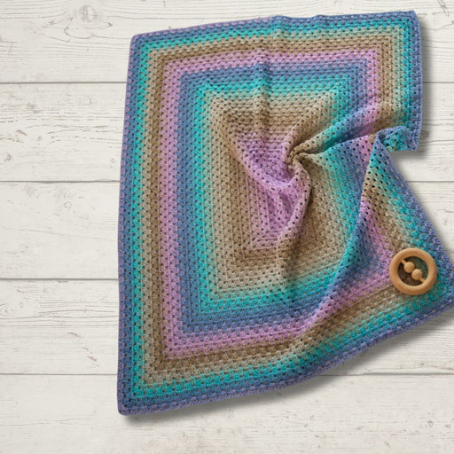 Rectangle Granny Crochet Pram Blanket Crochet Pattern (K3037)-Pattern-Wild and Woolly Yarns