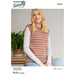 Retro Stripes Crew Neck Vest Knitting Pattern (N1664)-Pattern-Wild and Woolly Yarns