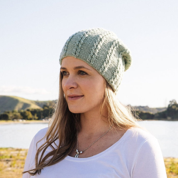 Ric Rac Hat Knitting Pattern - 8Ply (HC19)-Pattern-Wild and Woolly Yarns