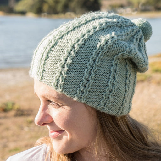 Ric Rac Hat Knitting Pattern - 8Ply (HC19)-Pattern-Wild and Woolly Yarns