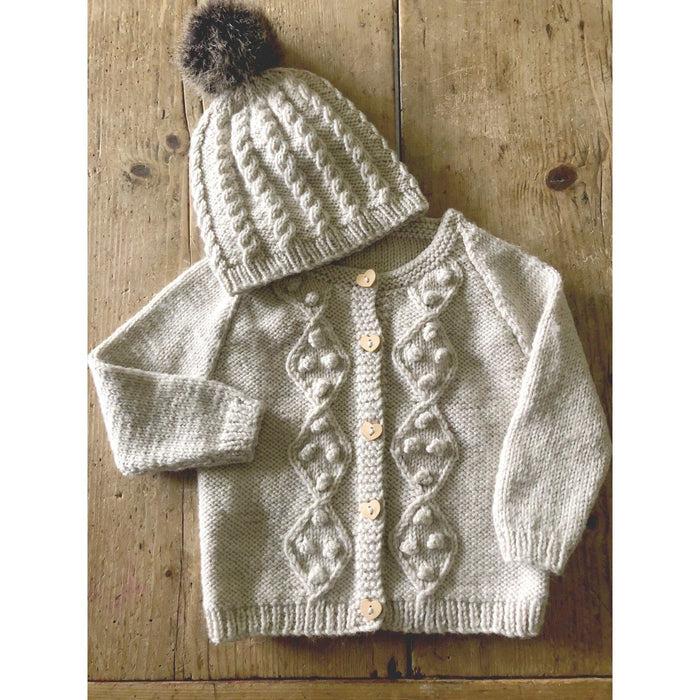 Riley Cardi & Hat Knitting Pattern - 8Ply (BC98)-Pattern-Wild and Woolly Yarns