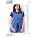 Rolled Edge, 3 Button vest Knitting Pattern (N1472)-Pattern-Wild and Woolly Yarns