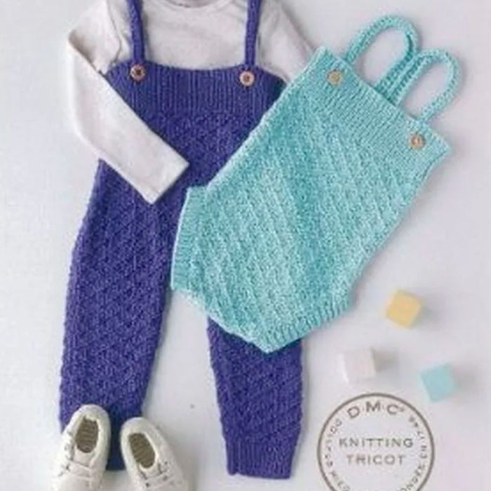Romper & Dungaree's Knitting Pattern (7113)-Pattern-Wild and Woolly Yarns