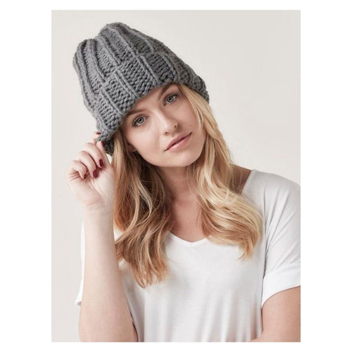 Rowan Daisy Beanie Hat in Big Wool-Pattern-Wild and Woolly Yarns