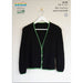 Simple Summer Cardigan knitting pattern in Sesia Bio Sunny DK/8ply.