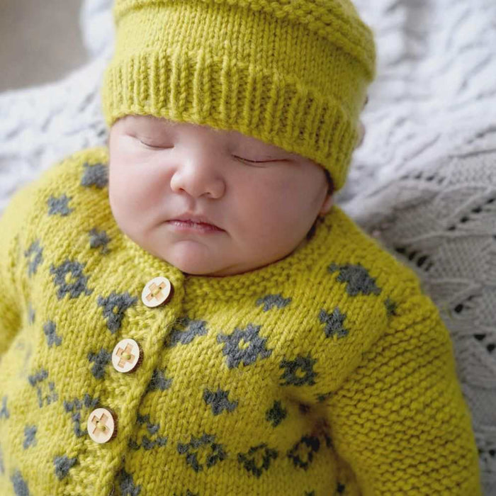 Soren Cardi and Hat Knitting Pattern - 8Ply (BC128)-Pattern-Wild and Woolly Yarns