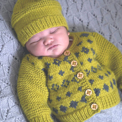 Soren Cardi and Hat Knitting Pattern - 8Ply (BC128)-Pattern-Wild and Woolly Yarns