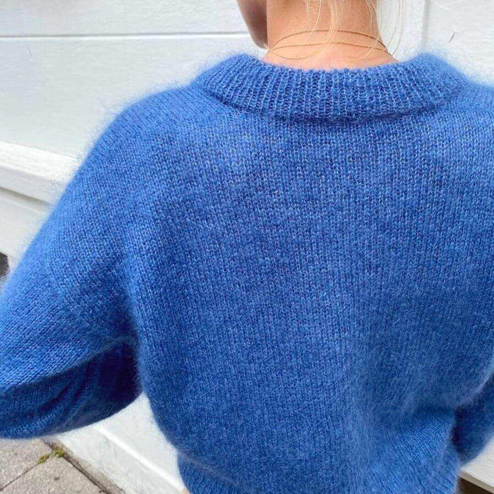 Stockholm Sweater V-Neck Knitting Pattern - PetiteKnit-Pattern-Wild and Woolly Yarns