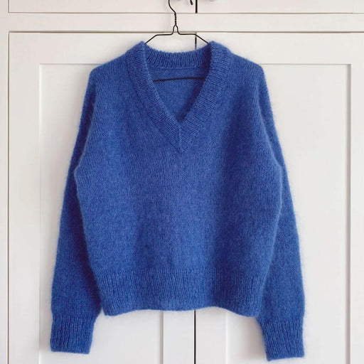 Stockholm Sweater V-Neck Knitting Pattern - PetiteKnit-Pattern-Wild and Woolly Yarns
