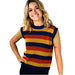 Stripe Vest (AP2207)-Pattern-Wild and Woolly Yarns