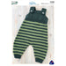 Striped Overalls Knitting Pattern (K3008)-Pattern-Wild and Woolly Yarns