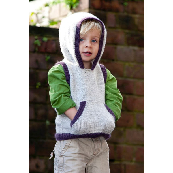 Sugar Baby Hoodie Knitting Pattern 8Ply LF15 Wild Woolly Yarns