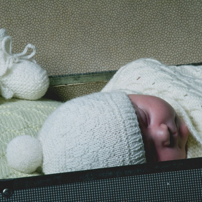 Sugar Plum Baby Hat & Booties Knitting Pattern - 4Ply (BC46)-Pattern-Wild and Woolly Yarns