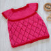 Summer Lace Dress Knitting Pattern for Girls in Pink - DK/8ply Yarn