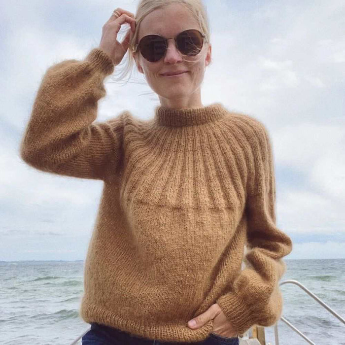 Sunday Sweater Mohair Edition Knitting Pattern - PetiteKnit-Pattern-Wild and Woolly Yarns