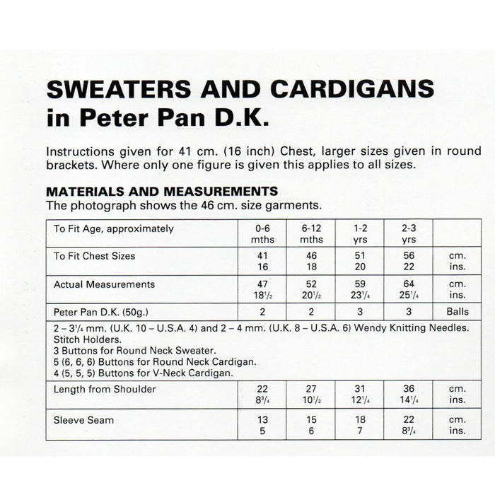 Sweater & Cardigan Knitting Pattern (P812)-Pattern-Wild and Woolly Yarns