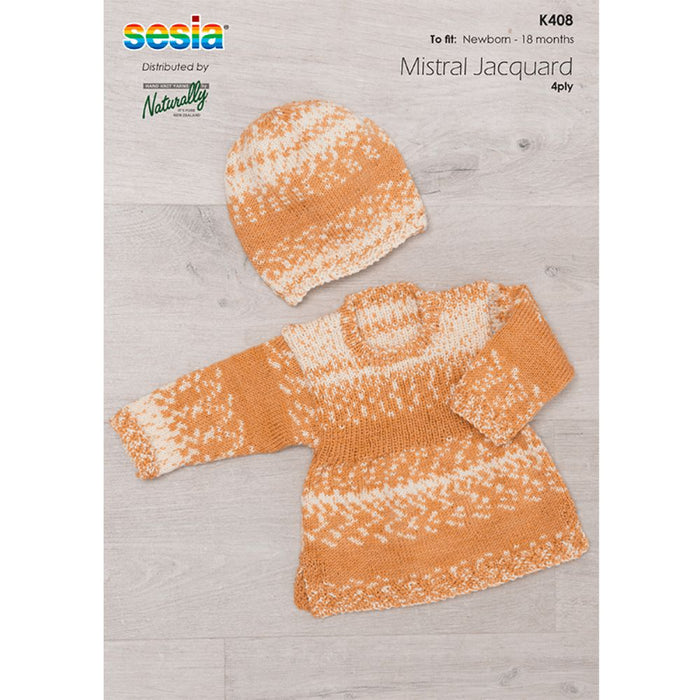 Sweater & Hat Knitting Pattern (K408)-Pattern-Wild and Woolly Yarns