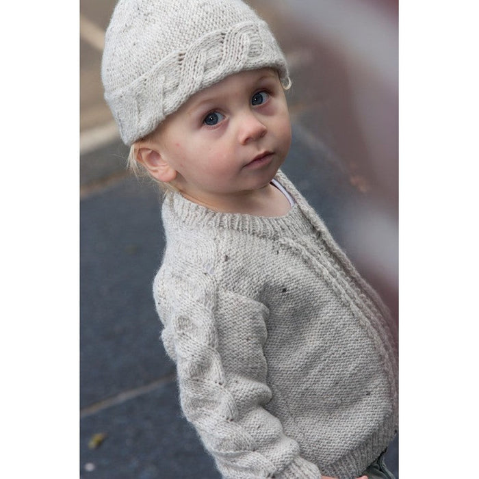 Toasted Marshmallow Cardigan Knitting Pattern - 8Ply (LF14)-Pattern-Wild and Woolly Yarns
