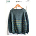 Top Down Jumper with Stripes Knitting Pattern (N1693)-Pattern-Wild and Woolly Yarns