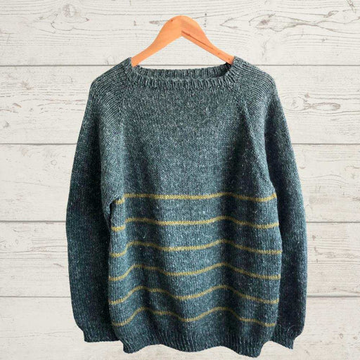 Top Down Jumper with Stripes Knitting Pattern (N1693)-Pattern-Wild and Woolly Yarns