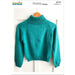 Top Down Polo Neck Easy Fit Jumper Knitting Pattern (N1719)-Pattern-Wild and Woolly Yarns