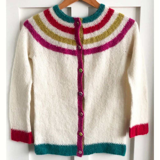 Top Down Simple Stripes Cardigan Knitting Pattern (N1718)-Pattern-Wild and Woolly Yarns