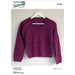 Travelling Lace Sweater Knitting Pattern N1748 in Chaska Wara DK/8ply Yarn, Elegant Lace Design.