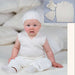 V-Neck Rib Vest, Hat & Bootees Knitting Pattern (CRU102)-Pattern-Wild and Woolly Yarns
