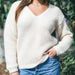V Neck Textured Sweater Knitting Pattern (CRU2311)-Pattern-Wild and Woolly Yarns