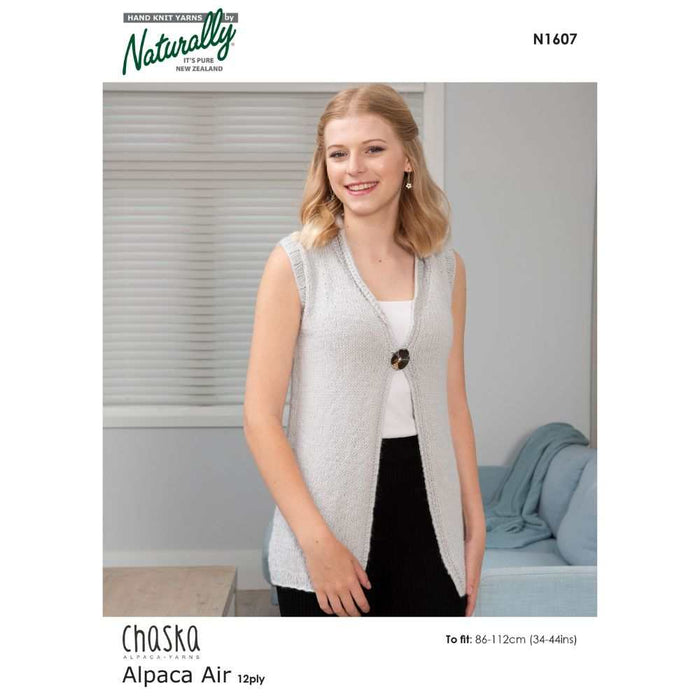 Vest Knitting Pattern (N1607)-Pattern-Wild and Woolly Yarns