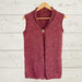Vest knitting pattern, classic sleeveless design with deep V-neck and ribbed details, knitted in soft Moro 12ply yarn.