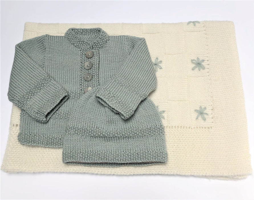 "Vintage' Baby Blanket Knitting Pattern-Pattern-Wild and Woolly Yarns