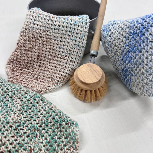 Waves Washcloth Knitting Pattern-Pattern-Wild and Woolly Yarns