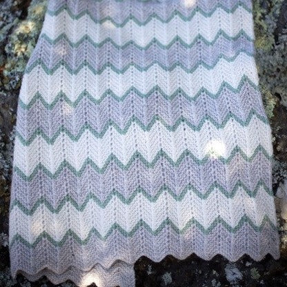 Zig Zag Stripe Baby Blanket Knitting Pattern - 8Ply (BC10)-Pattern-Wild and Woolly Yarns