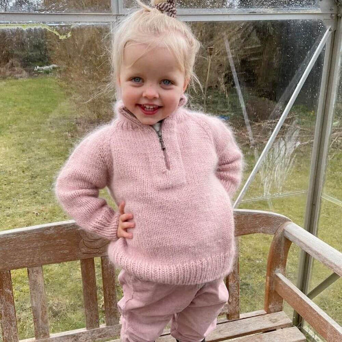 Zipper Sweater Junior Knitting Pattern - PetiteKnit-Pattern-Wild and Woolly Yarns