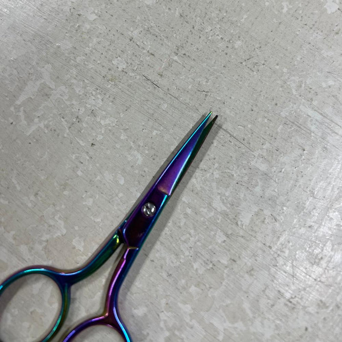 Rainbow Titanium Needlework Scissors-Scissors-Wild and Woolly Yarns