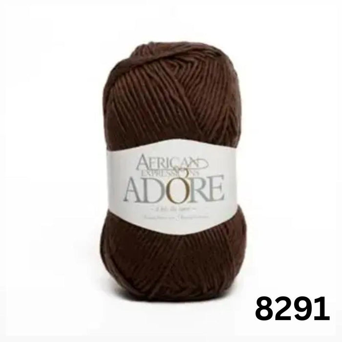 ADORE - African Expressions 14Ply Mohair & Merino-Yarn-African Expressions-Chocolate (8291)-Wild & Woolly Yarns