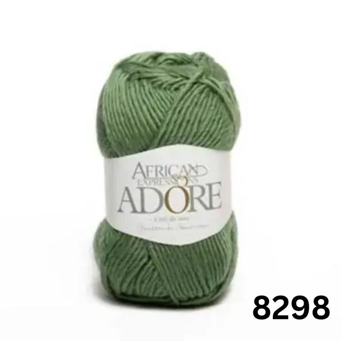 ADORE - African Expressions 14Ply Mohair & Merino-Yarn-African Expressions-Frosty Spruce (8298)-Wild & Woolly Yarns